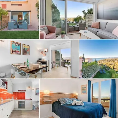 Joli 43m2 , Vue , Piscine , Parking Apartman Saint-Raphaël